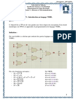 TP3: Introduction Au Langage VHDL But