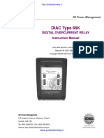 DIAC Type 66K: Digital Overcurrent Relay Instruction Manual