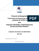 Protocolo Bioseguridad Sector Industrial 24 - 04 - 2020