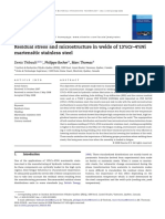 Thibault2009 - Residual Stress and Microstructure in Welds of 13%Cr-4%Ni Martensitic Stainless Steel