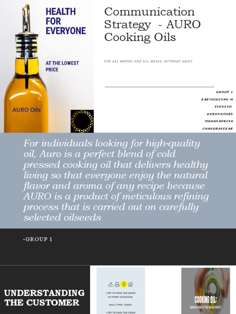 Auro Cooking Oils: Healthy Living Strategy | PDF | Retail | Brand