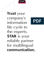 Trust Your: Company's Information Life Cycle To The Experts. Reliable Partner For Multilingual