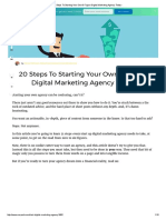 20 Steps To Starting Your Own 6-Figure Digital Marketing Agency Today