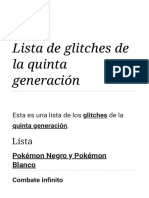 Lista de glitches de la quinta generación - WikiDex, la enciclopedia Pokémon