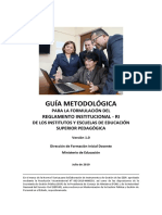 Guía metodológica para la formulación del Reglamento Institucional - RI de los institutos y escuelas de Educación Superior Pedagógica.pdf