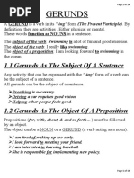 Gerunds & Infinitives