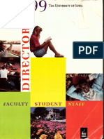 University of Iowa Student, Faculty, and Staff Directory 1998-1999