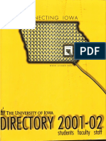 University of Iowa Student, Faculty, and Staff Directory 2001-2002