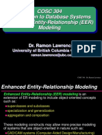 COSC 304 Introduction To Database Systems Enhanced Entity-Relationship (EER) Modeling