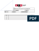 TAREA - Estructura Del Proyecto de Investigación