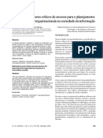 Motivações e Fatores Críticos de Sucesso para o Planejamento PDF