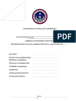 Formato - Informe para Practicas de Laboratorio