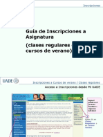 Inscripciones Clases Regulares