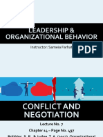 Leadership & Organizational Behavior: Instructor: Sameia Farhat