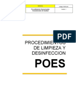 POES Manual limpieza desinfección