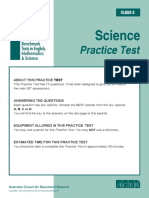 IBT Sample Grade 3 Science