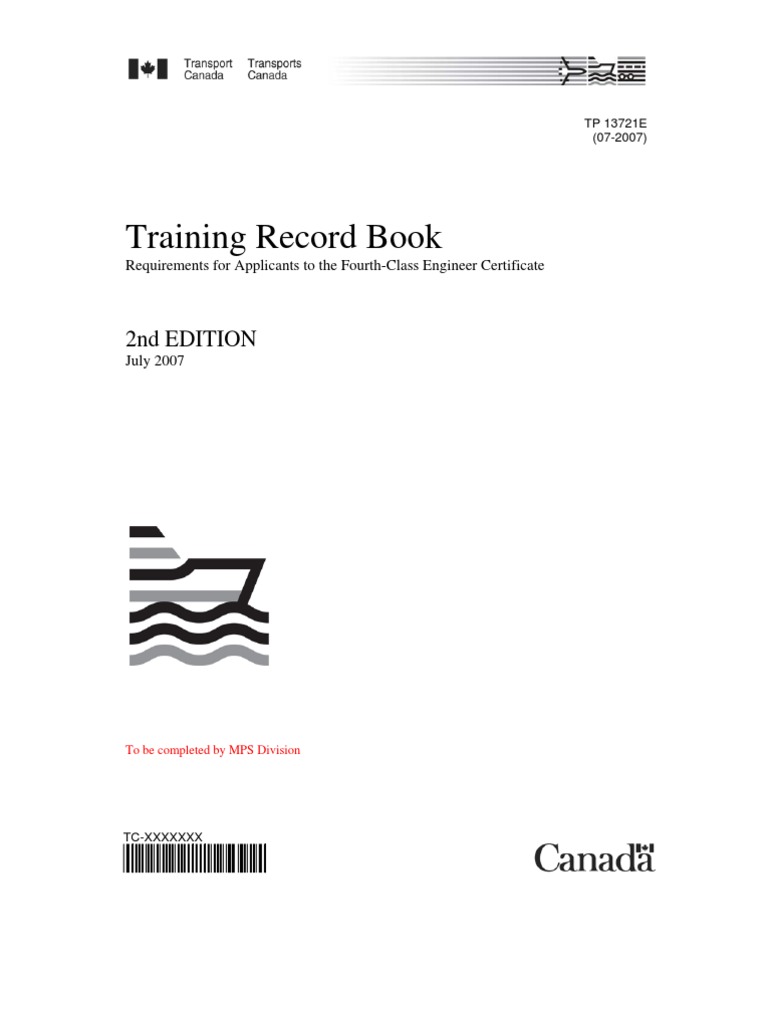 Training Record Book 2Nd Edition