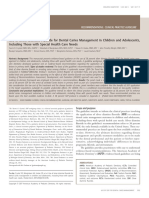 Use of Silver Diamine Fluoride For Dental Caries Management in Children and Adolescents, Including Those With Special Health Care Needs