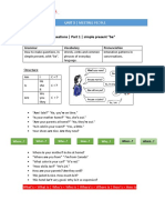 How To Make Questions - Part 1 - Simple Present "Be": Structure