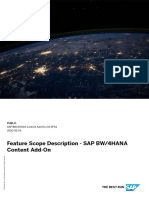 Feature Scope Description - SAP BW/4HANA Content Add-On