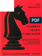 Bekemann Uwe - Gambits gegen Caro Kann, 1999-OCR, 112p