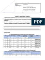 Estructura Informe Cinëtca y Equilibrio Químico-1