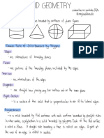 Solid Geometry Notes