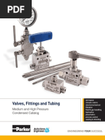 Valves, Fittings and Tubing: Medium and High Pressure Condensed Catalog