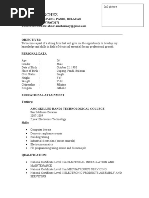 sample resume