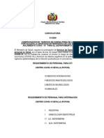 Convocatoria Ministerio de Salud Potosi 2020 PDF