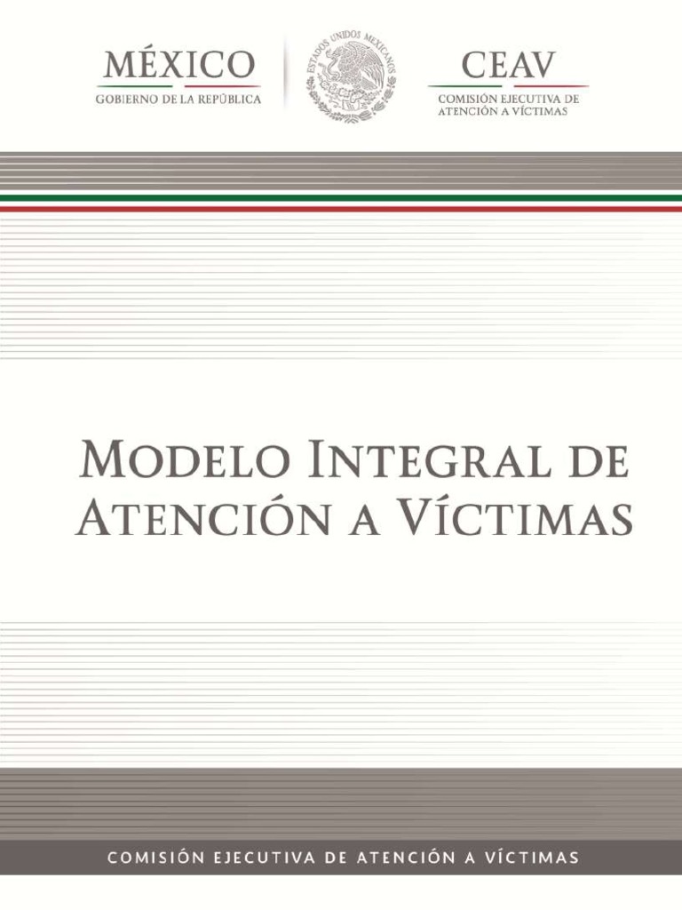 Modelo Integral de Atención a Víctimas | PDF | Violación | Derechos humanos