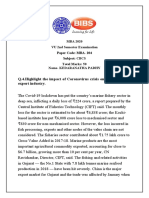 Q.4.Highlight The Impact of Coronavirus Crisis On India's Fishery Export Industry