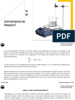 Ley de Enfriamiento de Newton