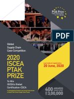 2020 Iscea Ptak Prize: 20 June, 2020