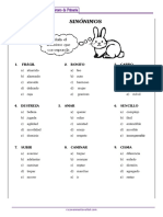 13 Sinonimos Tercero de Primaria