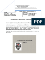 Influencia de La Personalidad en La Conducción 28-03-20