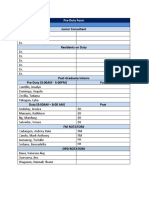 Date: Junior Consultant: Pre-Duty Form