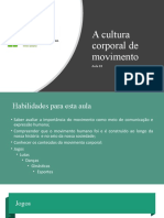 A Cultura de movimento aula 03