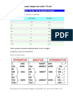 Pasado Simple Del Verbo - Tarea ANGEL PEREZ