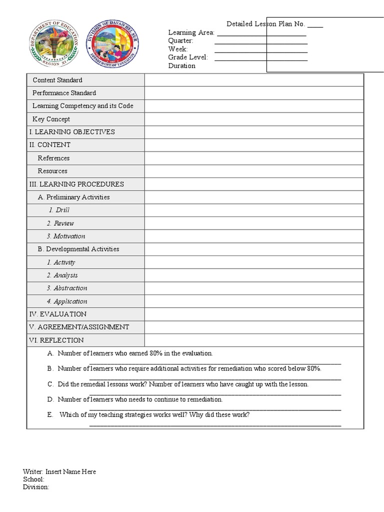 Comprehensive Lesson Plan Template | PDF | Business