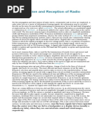 Transmission and Reception of Radio Waves: Modulation Sidebands Noise Broadcasting