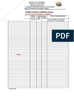 Task Force Conta Corona (Ncov) : Health Monitoring Sheet
