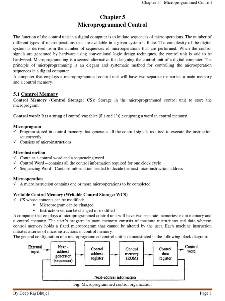 Microprogram Sequencer Overview | PDF | Subroutine | Computer Data Storage