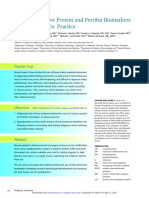 Use of C-Reactive Protein and Ferritin Biomarkers in Daily Pediatric Practice