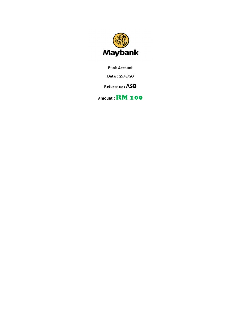 Bank Account Transaction 25/6/20 | PDF | Finance & Money Management