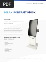 Milan Portrait Kiosk: Data Sheet