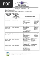 Department of Education: Date and Time Alternative Work Arrangement Target Deliverables