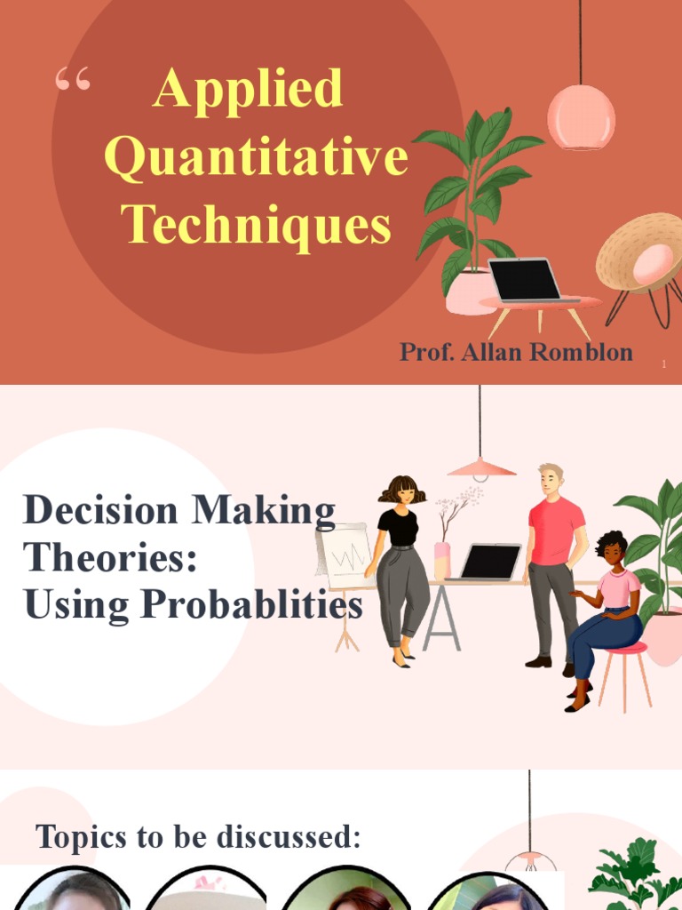 Decision Making Theories | PDF | Bayesian Probability | Decision Making
