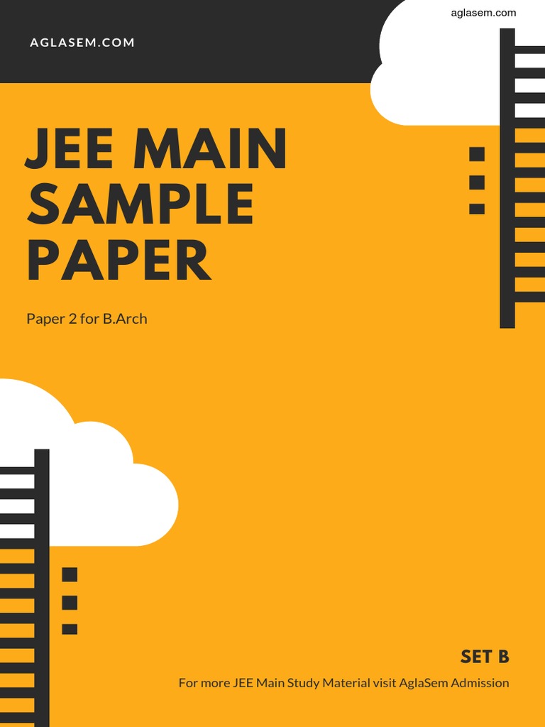 JEE Main B.Arch Sample Paper Set B | PDF | Composition (Visual Arts ...