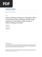 Fashion clothing consumption studying the effects